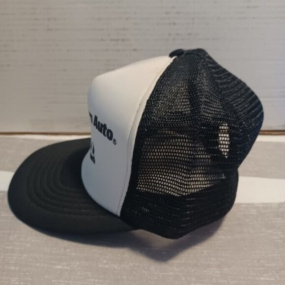 Vintage Western Auto Armorall Hat Cap Snap Back Black Mesh Trucker One Size Mens - Picture 3 of 5